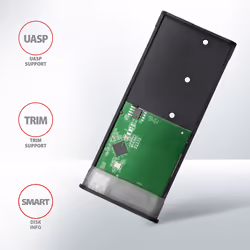 Axagon EEM2-SBC externes Gehäuse für M.2 SSDs USB-C 3.2 Gen 2 - schwarz Box esterno SSD Nero - Vista aggiuntiva 8