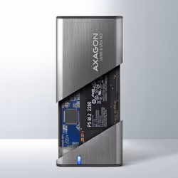 Axagon EEM2-SG2 contenitore di unità di archiviazione Box esterno SSD Grigio M.2 - Vista aggiuntiva 4