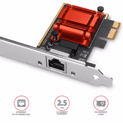 Axagon PCEE-G25 scheda di rete e adattatore Interno Ethernet 2500 Mbit/s - Vista aggiuntiva 2