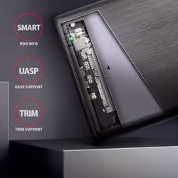 Axagon EE25-A6M contenitore di unità di archiviazione Box esterno HDD/SSD Nero 2.5" - Vista aggiuntiva 4