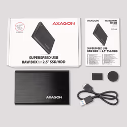 Axagon EE25-A6M contenitore di unità di archiviazione Box esterno HDD/SSD Nero 2.5" - Vista aggiuntiva 8