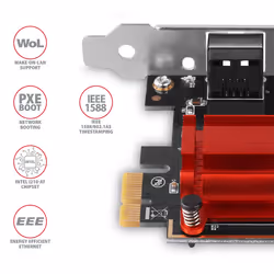 Axagon PCEE-GIX scheda di rete e adattatore Interno Ethernet 1000 Mbit/s - Vista aggiuntiva 4