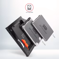 Axagon RSS-CD09 2.5 SSD/HDD caddy into DVD slot 9.5 mm LED ALU scheda di interfaccia e adattatore Interno SATA