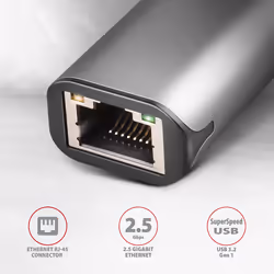 Axagon ADE-25R scheda di rete e adattatore Ethernet 2500 Mbit/s - Vista aggiuntiva 2