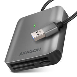 Axagon CRE-S3 External card reader USB-A 3.2 Gen 1 3-slot & lun SD/microSD/CF lettore di schede USB 3.2 Gen 1 (3.1 Gen 1) Type-A Grigio