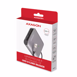 Axagon CRE-S3 External card reader USB-A 3.2 Gen 1 3-slot & lun SD/microSD/CF lettore di schede USB 3.2 Gen 1 (3.1 Gen 1) Type-A Grigio - Vista aggiuntiva 8