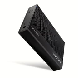 Axagon EE35-GTR USB-C 5Gbps - SATA 6G, 3.5 RIBBED box BLACK - USB Typ C Custodia per Disco Rigido (HDD) Nero 3.5"