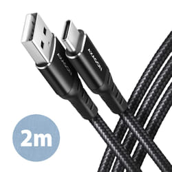Axagon BUCM-AM20AB cavo USB USB 2.0 2 m USB A USB C Nero