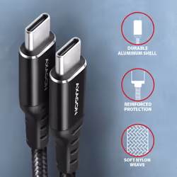 Axagon BUCM-CM20AB cavo USB USB 2.0 2 m USB C Nero - Vista aggiuntiva 3