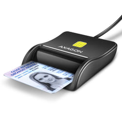Axagon CRE-SM3N USB Smart card Flat lettore di card readers Interno USB 2.0 Nero