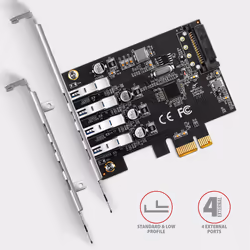 Axagon PCEU-43RS scheda di interfaccia e adattatore Interno USB 3.2 Gen 1 (3.1 Gen 1) - Vista aggiuntiva 3