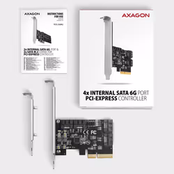 Axagon PCES-SA4X4 scheda di interfaccia e adattatore Interno SATA - Vista aggiuntiva 5