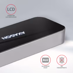 Axagon HMC-6H4A replicatore di porte e docking station per laptop Cablato USB 3.2 Gen 1 (3.1 Gen 1) Type-C Nero, Grigio - Vista aggiuntiva 7