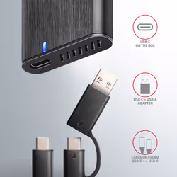 Axagon EEM2-SB2 contenitore di unità di archiviazione Box esterno SSD Nero M.2 - Vista aggiuntiva 6