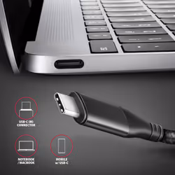 Axagon RVC-HI2M cavo e adattatore video 0,25 m USB tipo-C HDMI Nero - Vista aggiuntiva 8