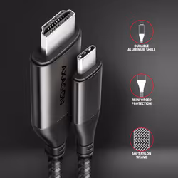 Axagon RVC-HI2MC cavo e adattatore video 1,8 m USB tipo-C HDMI Nero - Vista aggiuntiva 4