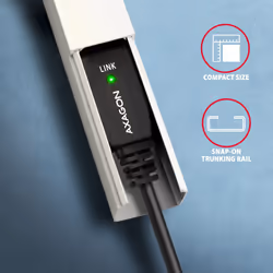 Axagon ADR-210B USB 2.0 A-M -> B-M active connecting/repeater cable 10m - Kabel - Digital/Daten cavo USB USB A USB B Nero - Vista aggiuntiva 5