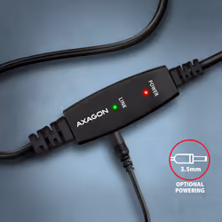 Axagon ADR-215B USB 2.0 A-M -> B-M active connecting/repeater cable 15m - Kabel - Digital/Daten cavo USB USB A USB B Nero - Vista aggiuntiva 7