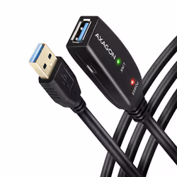 Axagon ADR-305 USB 3.2 Gen 1 A-M -> A-F active extension/repeater cable 5m - Kabel - Digital/Daten cavo USB USB 3.2 Gen 1 (3.1 Gen 1) USB A Nero - Vista aggiuntiva 2