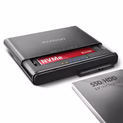 Axagon ADSA-CC USB-C 10Gbps - NVMe M.2 SSD & SATA 2.5/3.5 SSD/HDD CLONE MASTER 2 - Digital/Daten - NVMe, HDD, SSD, M.2, SATA, ...