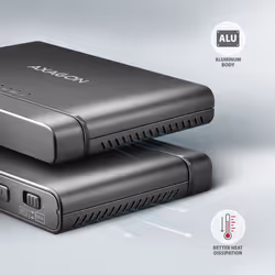 Axagon ADSA-CC USB-C 10Gbps - NVMe M.2 SSD & SATA 2.5/3.5 SSD/HDD CLONE MASTER 2 - Digital/Daten - NVMe USB 3.2 Gen 2 (3.1 Gen 2) Type-C Nero - Vista aggiuntiva 6