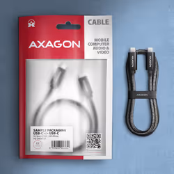 Axagon BUCM2-CM20AB Ladekabel USB-C zu USB-C 2.0, 2 m, PD 240 W 5 A, ALU - Schwarz - 2 Meter langes USB-C zu USB-C Kabel - Daten- und Ladefähig cavo USB USB 2.0 USB C Nero - Vista aggiuntiva 7