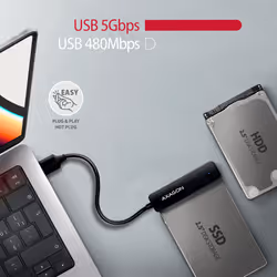 Axagon ADSA-FP2A scheda di interfaccia e adattatore SATA, USB 3.2 Gen 1 (3.1 Gen 1)