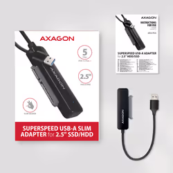 Axagon ADSA-FP2A scheda di interfaccia e adattatore SATA, USB 3.2 Gen 1 (3.1 Gen 1) - Vista aggiuntiva 6