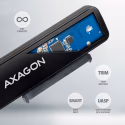 Axagon ADSA-FP2C USB-C 5Gbps - SATA 6G, 2.5 SSD/HDD SLIM adapter - Adapter - Digital/Daten scheda di interfaccia e adattatore - Vista aggiuntiva 5