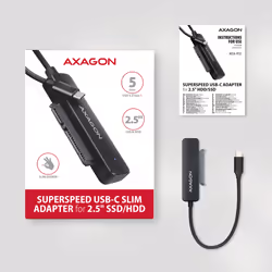 Axagon ADSA-FP2C USB-C 5Gbps - SATA 6G, 2.5 SSD/HDD SLIM adapter - Adapter - Digital/Daten scheda di interfaccia e adattatore - Vista aggiuntiva 6