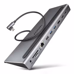 Axagon HMC-4KX3, Cablato, USB 3.2 Gen 1 (3.1 Gen 1) Type-C, 100 W, 3,5 mm, 1.4/2.3, 10,100,1000 Mbit/s