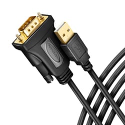 Axagon ADS-1PQN USB-A 2.0 - serial RS-232 DB9-M FTDI adapter cable 1.5m - Adapter - Digital/Daten cavo seriale Nero 1,5 m USB tipo A
