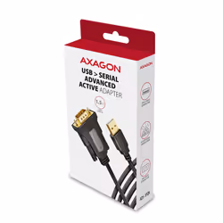 Axagon ADS-1PQN USB-A 2.0 - serial RS-232 DB9-M FTDI adapter cable 1.5m - Adapter - Digital/Daten cavo seriale Nero 1,5 m USB tipo A - Vista aggiuntiva 7