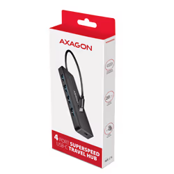 Axagon HUE-C1C hub di interfaccia USB 3.2 Gen 1 (3.1 Gen 1) Type-C 5000 Mbit/s Nero - Vista aggiuntiva 7