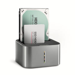 Axagon AXG ADSA-DC - Docking- und Kopierstation 2x 2.5''/3.5'' SATA USB 3.0 - Digital/Daten USB 3.2 Gen 1 (3.1 Gen 1) Type-A Grigio