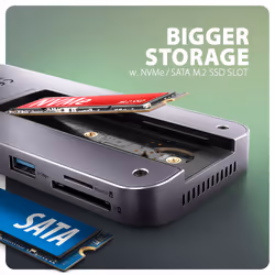 Axagon HMC-12GM2 replicatore di porte e docking station per laptop Cablato USB 3.2 Gen 2 (3.1 Gen 2) Type-C Grigio - Vista aggiuntiva 4