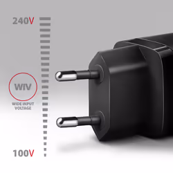 Axagon ACU-PQ20 wall charger QC3.0/AFC/FCP+ PD type-C 20 W - schwarz - USB Typ C Telefono cellulare, Smartphone, Orologio intelligente, Tablet, Universale Nero AC Ricarica rapida Interno - Vista aggiuntiva 3