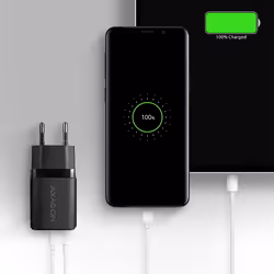Axagon ACU-PQ20 wall charger QC3.0/AFC/FCP+ PD type-C 20 W - schwarz - USB Typ C Telefono cellulare, Smartphone, Orologio intelligente, Tablet, Universale Nero AC Ricarica rapida Interno - Vista aggiuntiva 6