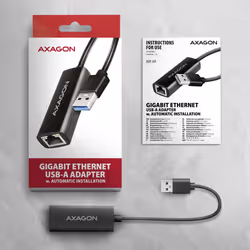 Axagon ADE-AR USB-A 3.2 Gen 1 - Gigabit Ethernet 10/100/1000 Adapter - Adapter - Digital/Daten 1000 Mbit/s - Vista aggiuntiva 6