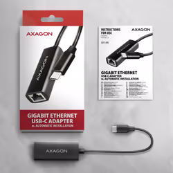 Axagon ADE-ARC USB-C 3.2 Gen 1 - Gigabit Ethernet 10/100/1000 Adapter - Adapter - Digital/Daten 1000 Mbit/s - Vista aggiuntiva 6