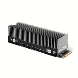 Axagon CLR-M2XT M.2 SSD Passivkühler Aluminium Dissipatore Nero, Grigio