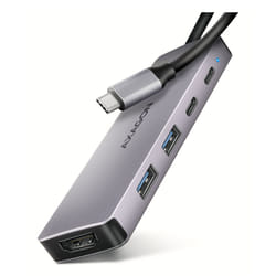 Axagon HMC-5H60 replicatore di porte e docking station per laptop Cablato USB 3.2 Gen 1 (3.1 Gen 1) Type-C Grigio