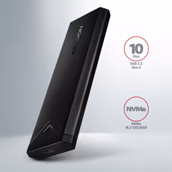 Axagon EEM2-UB2 contenitore di unità di archiviazione Box esterno SSD Nero M.2 - Vista aggiuntiva 2