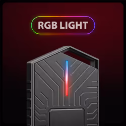 Axagon EEM2-GAM, USB-C 10Gbps - NVMe & SATA SSD GAME M.2 box, bezšroubkový Box esterno SSD Nero - Vista aggiuntiva 4