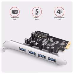 Axagon PCEU-430RS scheda di interfaccia e adattatore Interno USB 3.2 Gen 1 (3.1 Gen 1) - Vista aggiuntiva 2