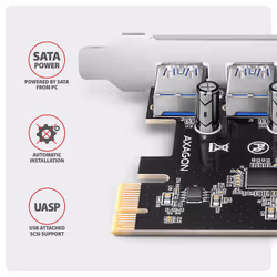 Axagon PCEU-430RS scheda di interfaccia e adattatore Interno USB 3.2 Gen 1 (3.1 Gen 1) - Vista aggiuntiva 4
