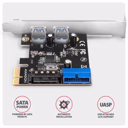Axagon PCEU-232RS scheda di interfaccia e adattatore Interno USB 3.2 Gen 1 (3.1 Gen 1) - Vista aggiuntiva 4