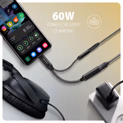 Axagon ADA-HCPD cavo audio 0,1 m USB-C, 3.5 mm USB-C Nero - Vista aggiuntiva 6