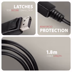 Axagon RVD-HI20C2 cavo e adattatore video 1,8 m DisplayPort HDMI Nero - Vista aggiuntiva 3