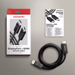 Axagon RVD-HI20C2 cavo e adattatore video 1,8 m DisplayPort HDMI Nero - Vista aggiuntiva 6